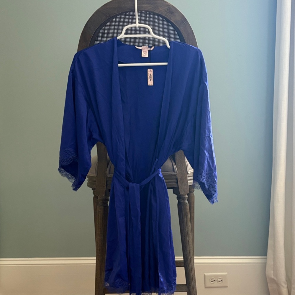 Victoria's Secret Royal Blue Gown with Lace Accents